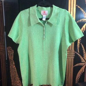 Green Glitter Sweater- Size XL